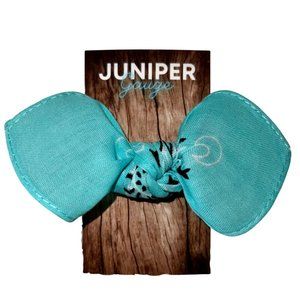 Teal Paisley Rockabilly Bandana Knotted Hair Bow
